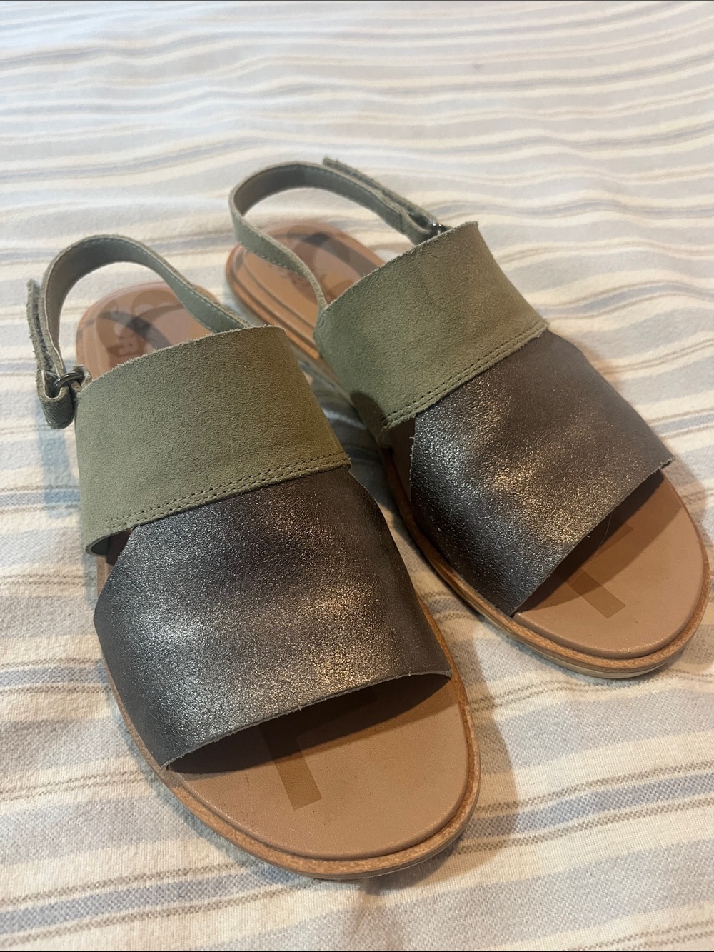 Sorel Ella II Sage Olive Sandals - Picture 2 of 8